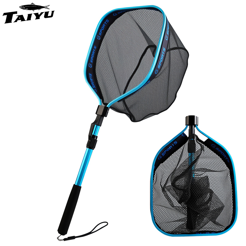 Fishing Equipment Net - Scalable Fishing Net,Aluminum Alloy Mesh Pole,Coated