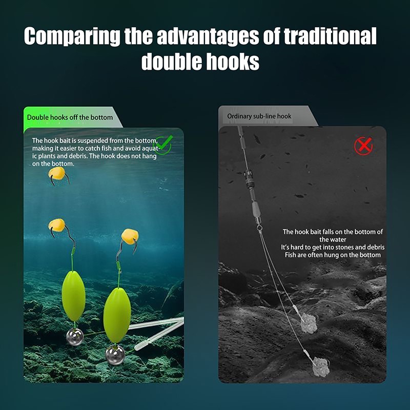 Double Hook Fishing Hair Rigs  - Fishing Equipment Jet review and price